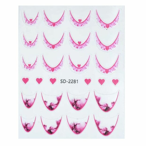 Nail art French sticker NAS5-03