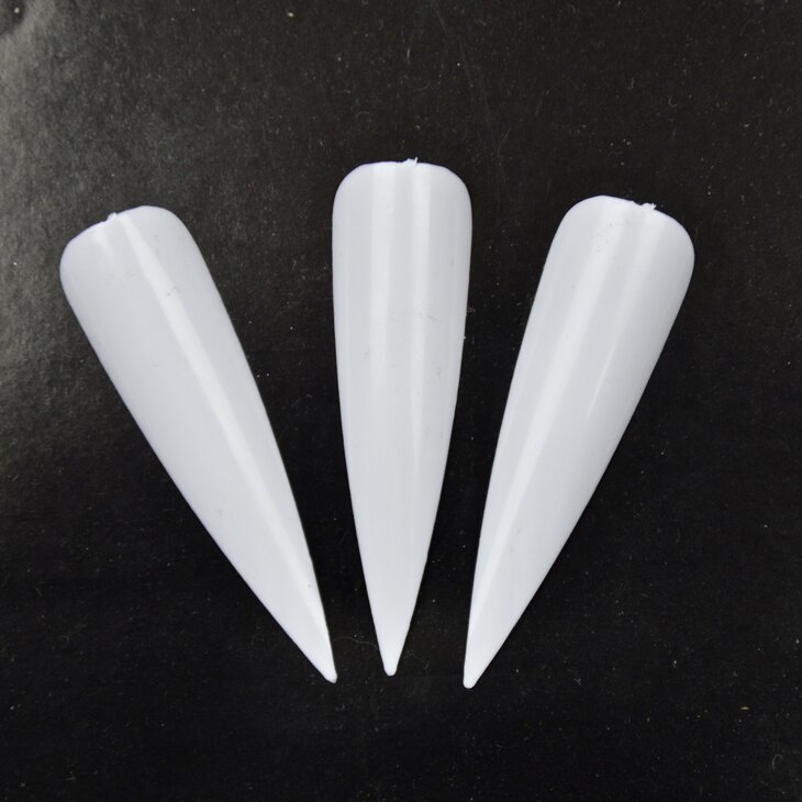 Stiletto showtips 72 stuks naturel