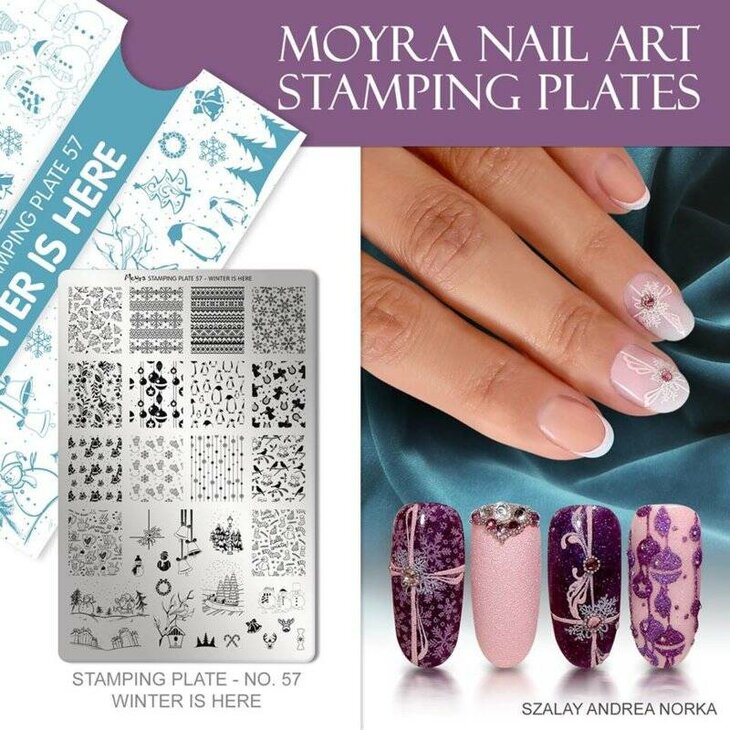 Moyra stamping plate 57 Winter is here.
